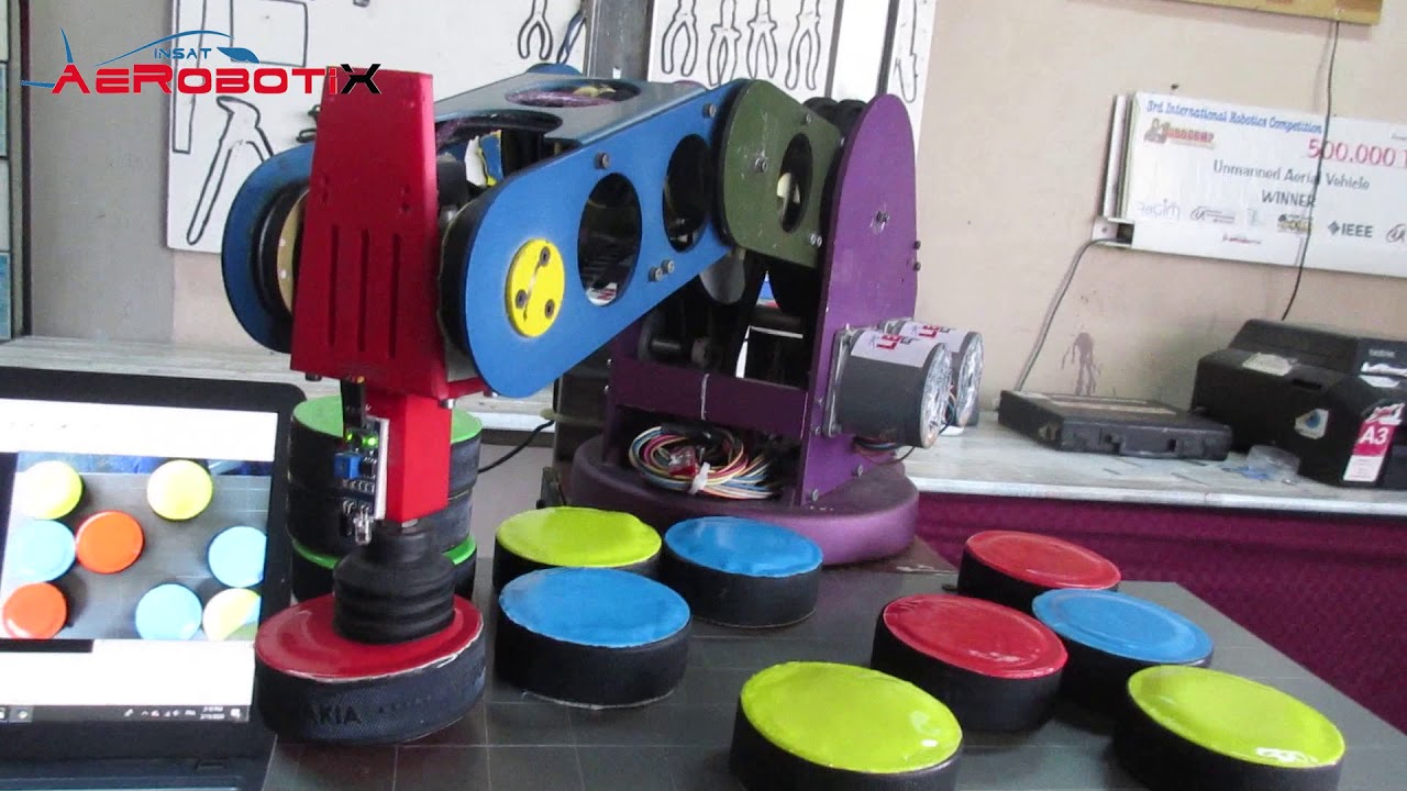 Robotic Arm : Sorting Colored Objects