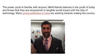 Nikhil Nanda - Young Politicians in India