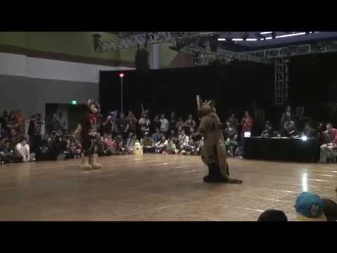 FC2014 Fursuit Dance Competition - Doryuu vs Telephone 02/26