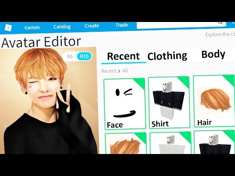 Part of a video titled MAKING BTS A ROBLOX ACCOUNT - YouTube
