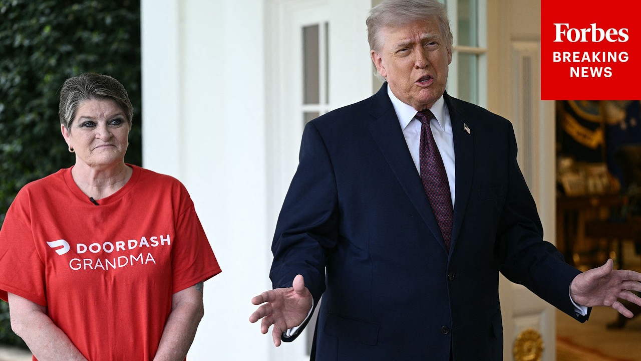 Video | BREAKING: Trump Takes Questions About Iran War, Pope Feud As He Gets McDonald's From DoorDash