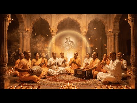 Ecstatic Hare Krishna Kirtan in Front of Radha-Krishna – Feel the Divine Energy!