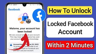 How To Unlock Facebook Account 2024 I Facebook Account Unlock Within 2 minutes