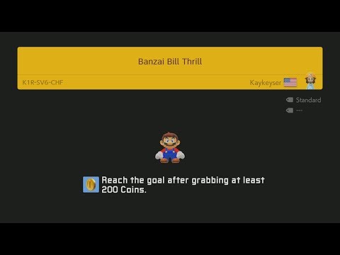 Super Mario Maker 2 002 - Banzai Bill Thrill by Kaykeyser