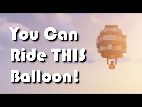Insane Minecraft Flying Hot Air Balloon Tutorial!