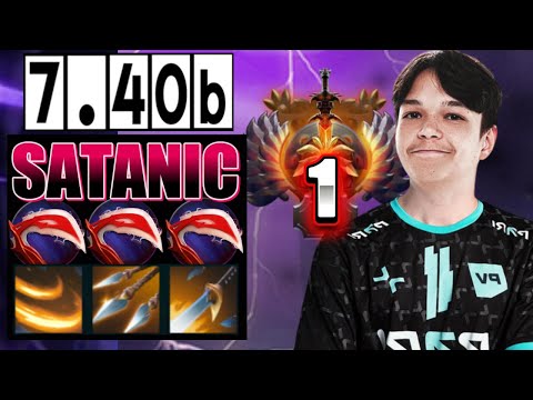 TOP 1 MMR SATANIC - Kez Core | Dota 2 Gameplay
