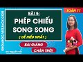 Toán 11 Chân trời sáng tạo Bài 5: Phép chiếu song song