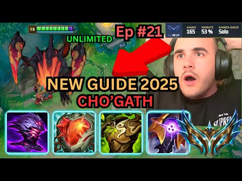 CHO'GATH GUIDE 2025!! | HOW TO WIN EVERY SINGLE LANE WITH SIMPLE STEPS | Ep. 21 | League of Legends