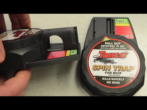 Tom Cat Spin Trap Mouse Trap In Action with Motion Cameras. Mouse Trap Mondays Video