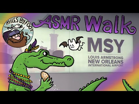 The Ultimate ASMR Airport Walk - New Orleans (MSY) - All Gates, All Concourses, No Interruptions!