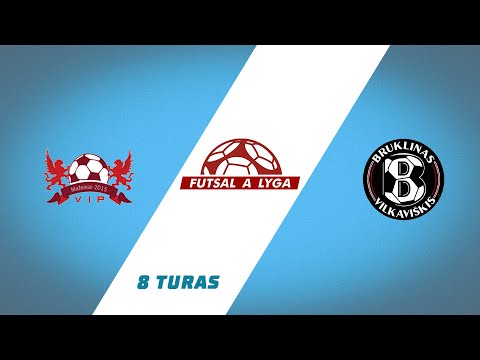 Futsal A lyga. 8 turas: Mažeikių VIP - FK Bruklinas (2025-11-15)