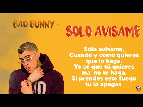 Solo Avisame Ft Bad Bunny - Bad Bunny