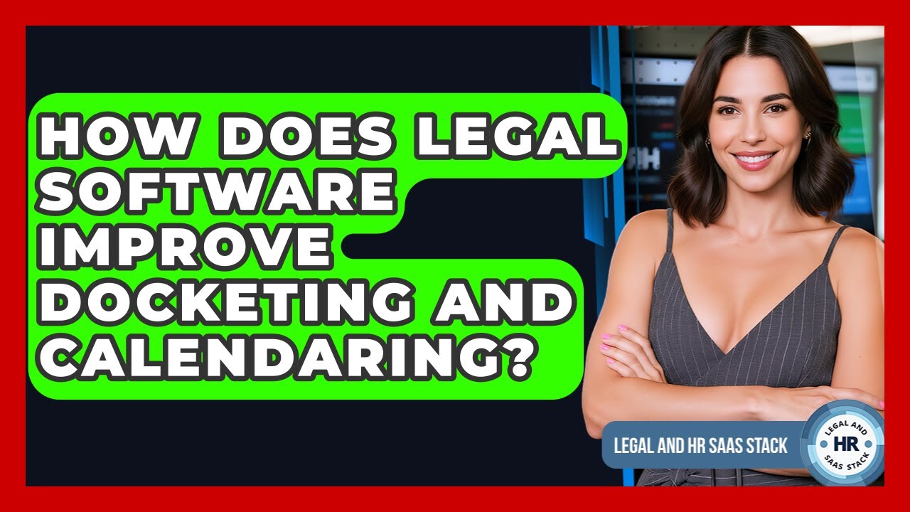 How Does Legal Software Improve Docketing And Calendaring? - Legal And HR SaaS Stack