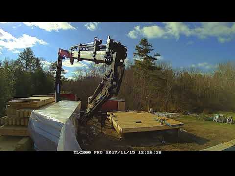 Timber Frame Raising 16x20 Cabin