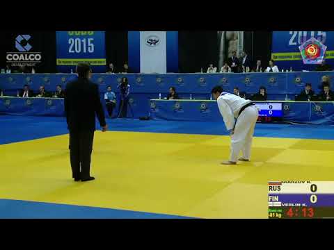 81 kg Godizov R Verlin K 17 05 2015 Т2 Кубок Европы по дзюдо среди мужчин и женщин, ОРЕНБУРГ
