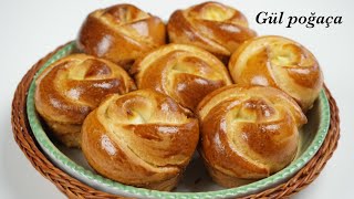 Favori poğaçam! şekli şahane yumuşacık pamuk “🌹GÜL POĞAÇA” / hamur işleri / Figen Ararat