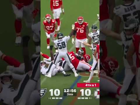 Nolan Smith and the Eagles defense WITH THE 4TH DOWN STOP LETS GO! 🦅🔥 Eagles vs Chiefs Top Plays