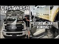 Deep Cleaning a DESTROYED Ford Truck | Extreme TAR Removal | Satisfying Car Detailing Transformation