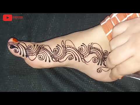Indian style feet mehndi design  #firdoushennaworld #feethennadesign #indian #youtube #hennadesign