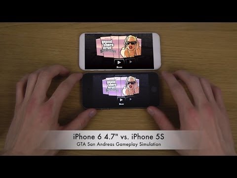 GTA San Andreas iPhone 6 4.7" vs. iPhone 5S Gameplay Simulation
