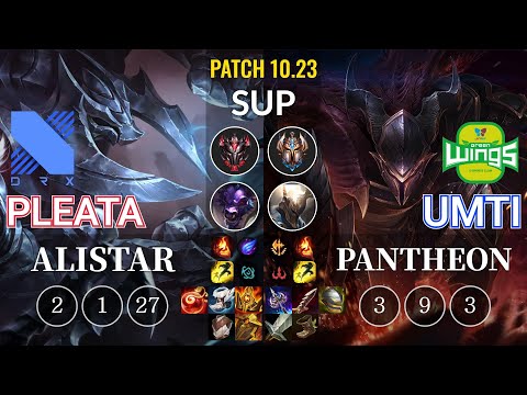 DRX Pleata Alistar vs JAG UmTi Pantheon Sup - KR Patch 10.23