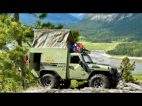 Jeep Overlanding in Kananaskis Country with Scale Town - RC CWR