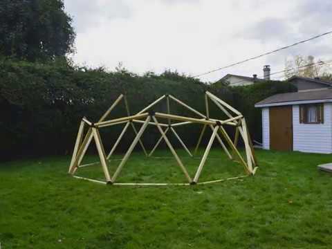 DomeAge 2V Geodesic Dome Connector Kit - Time-lapse