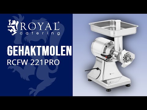 Produktvideo - Kødhakker- 220 kg/t - Royal Catering - 735 W