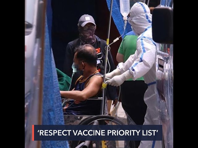 As vaccine arrival nears, health experts ask Filipinos to ‘respect’ priority list