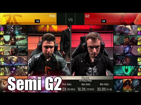 G2 eSports vs Fnatic | Game 2 Semi Finals S6 EU LCS Spring 2016 Playoffs | G2 vs FNC G2 1080p