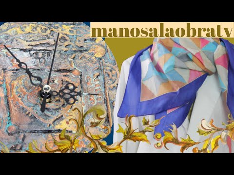 ManosalaObraTv  2021 Programa 14 Mixed Media - Pintar Seda - Pintura Decorativa - Stencil