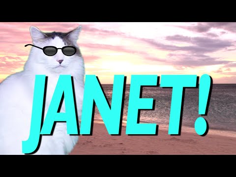HAPPY BIRTHDAY JANET! - EPIC CAT Happy Birthday Song