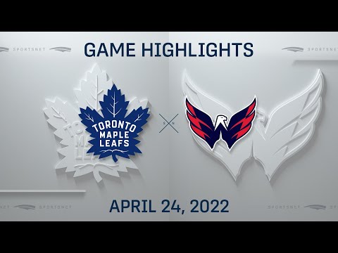 NHL Highlights | Maple Leafs vs. Capitals - Apr. 24, 2022
