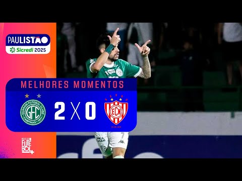 SEGUE O LÍDER; SHOW DE MATHEUS RÉGIS - Guarani 2x0 Noroeste - Melhores momentos - Paulistão 2025