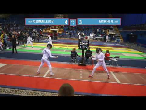 T32. NITSCHE Giovanna (AUT) - RIEDMUELLER Vanessa (GER). Epee women.