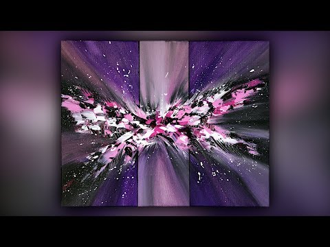 Abstract Painting / Satisfying / Masking Tape / Palette Knife / Demo #059