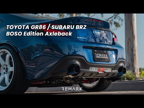 REMARK Toyota GR86 / Subaru BRZ (2022+) BOSO Edition Axleback Exhaust System