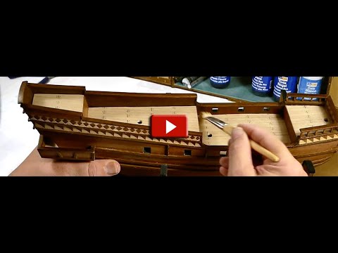 CASCO 36- Como barnizar y envejecer el casco. BUCCANEER - Modelismo Naval