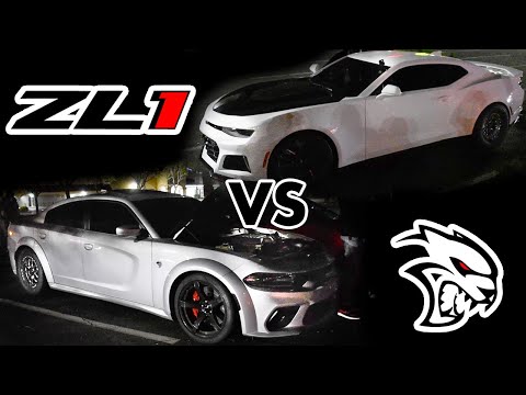 Hellcat Charger vs Camaro ZL1 $14,000 Street Race!