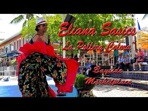 Eliana Sasics at Bayside Marketpace - "La Pollera Colora" -Miami, 03/30/2014