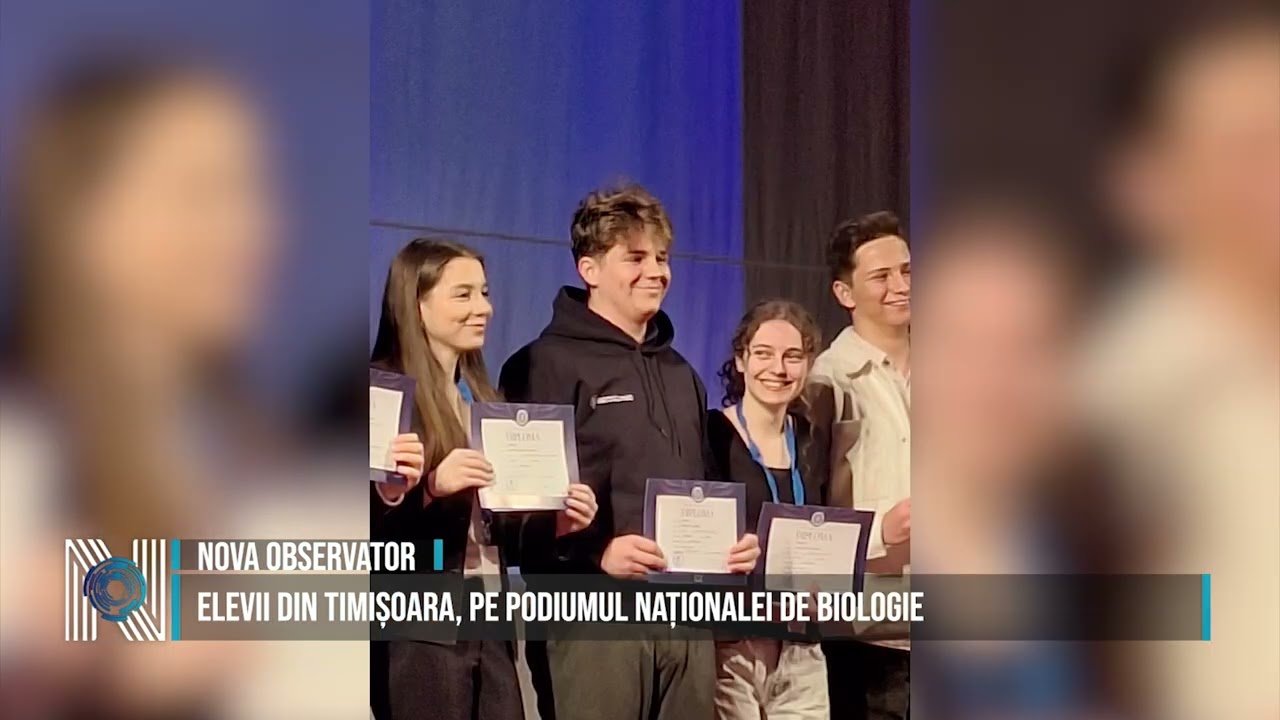 Elevii din Timișoara, pe podiumul Naționalei de Biologie