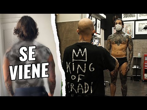 EMPEZAMOS con el TATUAJE de la ESPALDA: Preparación 69%