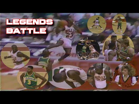 Young Michael Jordan vs Skilled, Lethal & Stacked 80's Seattle Supersonics