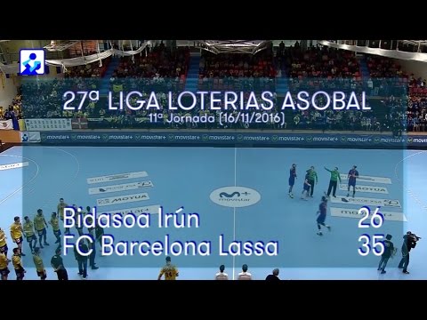 LIGA LOTERIAS ASOBAL J11 Bidasoa Irún - FC Barcelona Lassa 26 - 35