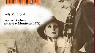 Lady Midnight   Leonard Cohen concert a Montreux 1976
