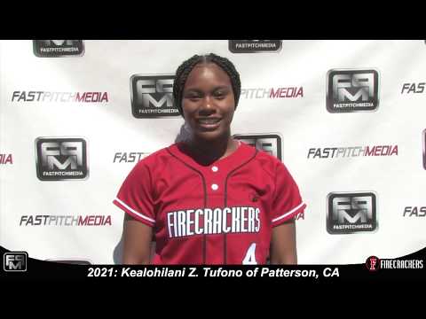 2021 Kealohilani Z. Tufono Outfield and Second Base Softball Skills Video - Firecrackers
