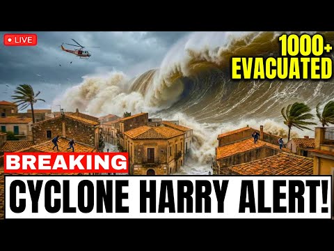 Cyclone Harry DEVASTATES Sicily — 1,000+ Rescue Operations as Entire Coastline DISAPPEARS!