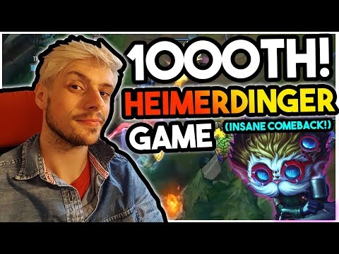 THE GREATEST COMEBACK OF ALL TIME? | 1000 HEIMERDINGER GAMES THIS SEASON! - League of Legends