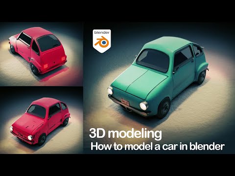 How to make a car in blender - a simple, fun Modeling Project [Blender]