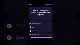 Hangisi Fransız yazar Moliere'in oyunlarından biri değildir?